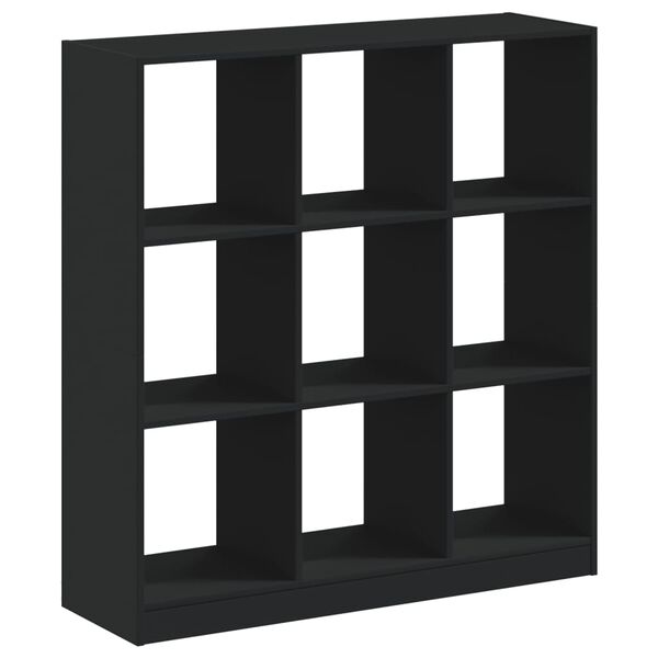 vidaXL Libreria Nera 102x32x108 cm in Legno Multistrato