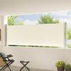 vidaXL Tenda Laterale Retrattile per Patio 117x600 cm Crema