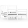 vidaXL Giroletto Bianco in Legno Massello 120x200 cm