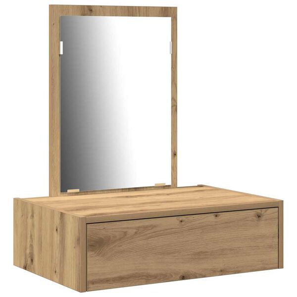vidaXL Tavolo da Trucco Marrone 60 x 40 x 70 cm Legno multistrato