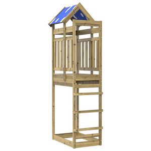vidaXL Torre da Gioco Marrone Legno Impregnato Solido