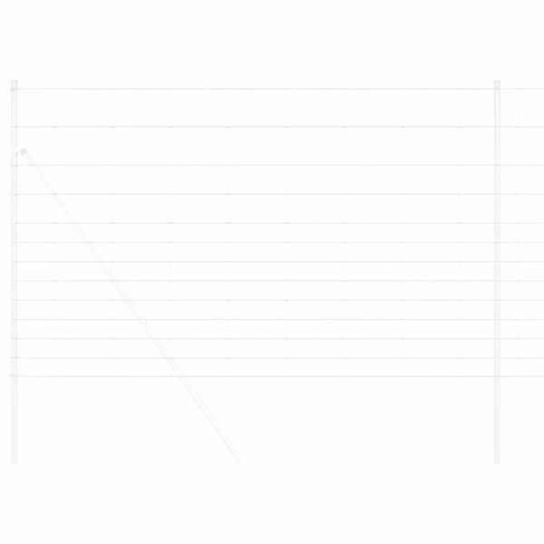 vidaXL Recinzione da campo Argento 25 x 1,5 m Acciaio zincato