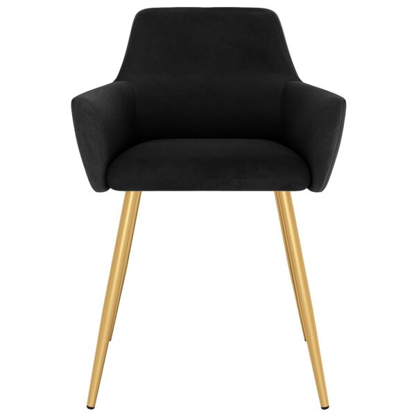 vidaXL Sedie da Pranzo 6 pz Nere in Velluto