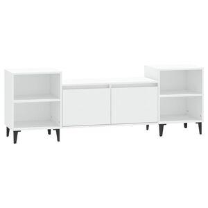 vidaXL Mobile Porta TV Bianco 160x35x55 cm in Legno Multistrato
