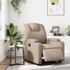 vidaXL Poltrona Reclinabile Elettrica Cappuccino in Similpelle