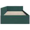 vidaXL Cornice del letto ad angolo Verde Scuro 90 cm x 200 cm Velluto