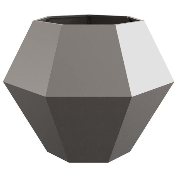 vidaXL Fioriera 2 pcs Ruggine 100 x 100 x 80 cm