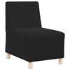 vidaXL Divano Sedia senza Braccioli Nero 55 cm Velluto