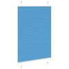 vidaXL Tenda Plissettata Blu 90x100 cm Larghezza Tessuto 89,4 cm