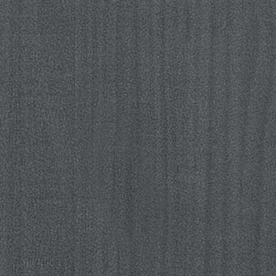 vidaXL Letto Rialzato da Giardino Grigio 150x31x31 cm Massello di Pino