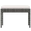 vidaXL Set Divani da Giardino 6 pz con Cuscini in Polyrattan Grigio