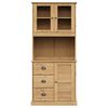 vidaXL Credenza VIGO 78x40x175 cm in Legno Massello di Pino
