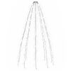 vidaXL Rete di Luce per Albero di Natale 180 LED Bianco Freddo 180 cm