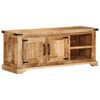 vidaXL Mobile Porta TV 110x35x45 cm in Legno Massello di Mango Grezzo