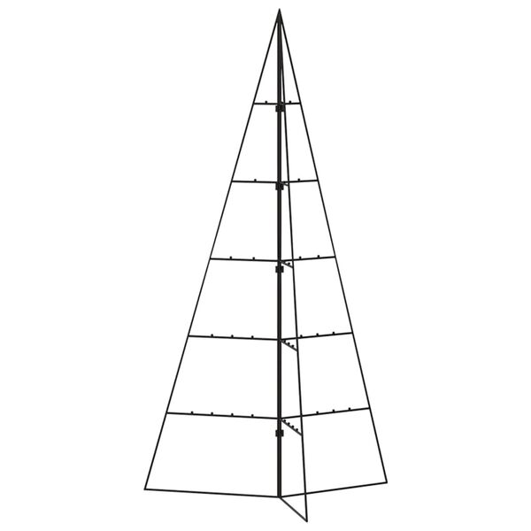 vidaXL Albero di Natale Decorativo in Metallo Nero 100 cm