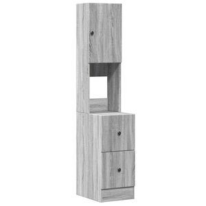 vidaXL Mobile da Cucina Grigio Sonoma 35x50x180cm in Legno Multistrato