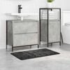 vidaXL Tappetino da bagno antiscivolo Grigio scuro 50 x 80 cm PP