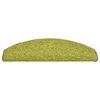 vidaXL Tappetini per scale 15 pz 65x21x4 cm Verde Semicircolari Grandi