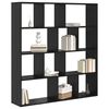 vidaXL Armadio per Libri Rovere Nero 132 x 29 x 141,5 cm
