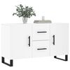 vidaXL Credenza Bianca 100x36x60 cm in Legno Multistrato