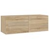 vidaXL Mobile Pensile Rovere Sonoma 100x36,5x35 cm Legno Multistrato