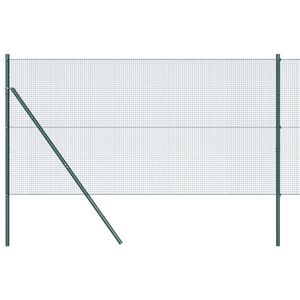 vidaXL Recinzione a rete saldata da fissare a terra 50 x 1,4 m Verde