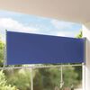 vidaXL Tenda Laterale Retrattile per Patio 120x300 cm Blu