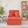 vidaXL Chaise Longe con Gonna Rosso Arancio 91 x 157 x 91 cm