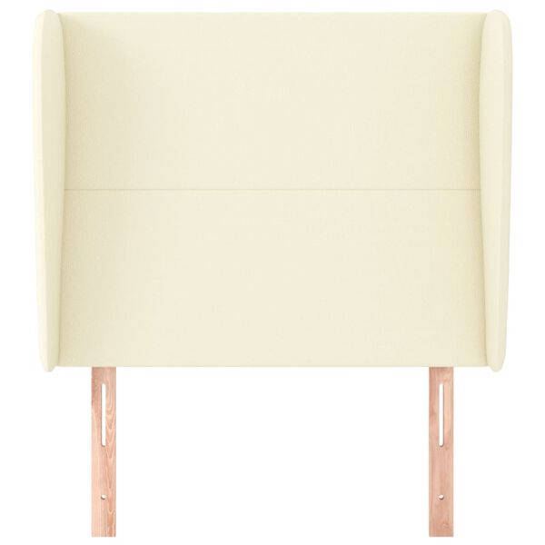 vidaXL Testiera ad Orecchio Crema 103x23x118/128 cm in Similpelle