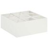 vidaXL Vaso da giardino Bianco 100 x 100 x 50 cm
