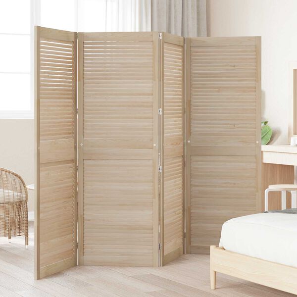 vidaXL Porta per Armadio con porta 4 pcs Naturale 170 x 2,1 x 59,5 cm