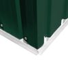 vidaXL Capanno per Attrezzi in Metallo Verde 257x205x178 cm