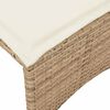 vidaXL Set Divano da Giardino 4 pz con Cuscini Beige in Polyrattan