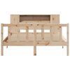 vidaXL Letto Libreria senza Materasso 120x200cm Legno Massello di Pino