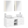 vidaXL Set di mobili per il bagno 5 pcs Bianco