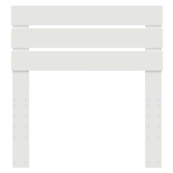 vidaXL Testiera con testiera Bianco 90 cm Legno multistrato