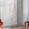 vidaXL Albero di Natale in metallo con supporto Nero 150 cm Acciaio