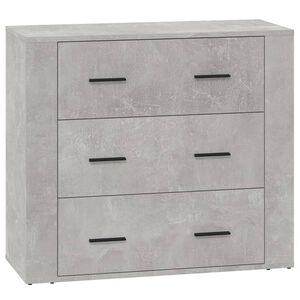 vidaXL Credenza Grigio Cemento 80x33x70 cm in Legno Multistrato