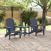 vidaXL Mobili da lounge da giardino 3 pcs Navy 38 x 38 x 46cm