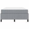 vidaXL Letto a molle Grigio chiaro 120 x 190 cm Tessuto
