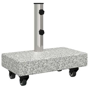 vidaXL Base per ombrellone 25 kg Grigio Granito Rettangolare