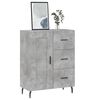 vidaXL Credenza Grigio Cemento 69,5x34x90 cm in Legno Multistrato
