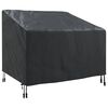 vidaXL Copertura per sedia da giardino Nero 96 x 79 x 74 cm