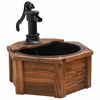 vidaXL Fontana d'Acqua con Pompa 57x57x53 cm Legno Massello di Abete