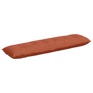 vidaXL Cuscino per Schiena Rosso Arancio 180 x 50 cm Tessuto in Cords