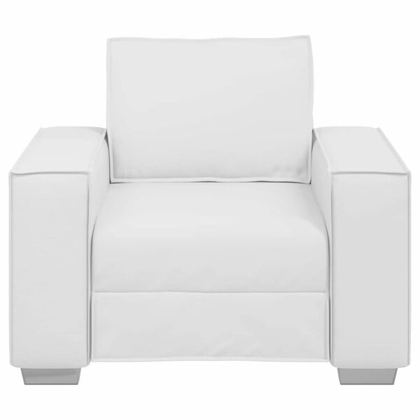 vidaXL Poltrona Sofa Bianco 100 cm Pelle Sintetica