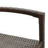 vidaXL Set Bar Giardino 7pz Marrone Legno Massello Acacia e Polyrattan