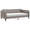 vidaXL Divano Letto con Materasso Tortora 90x200 cm in Tessuto