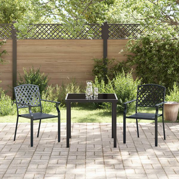 vidaXL Set da Pranzo per Giardino 3 pcs Antracite