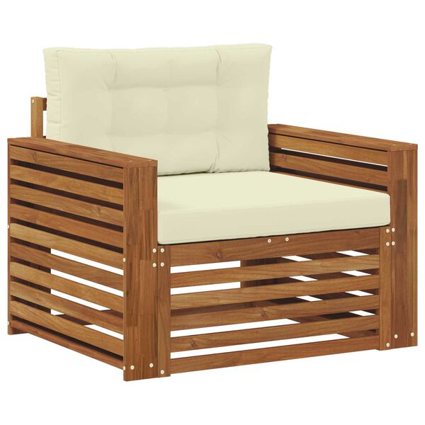 vidaXL Set di divani da esterno Legno di Acacia Massello e Poliestere